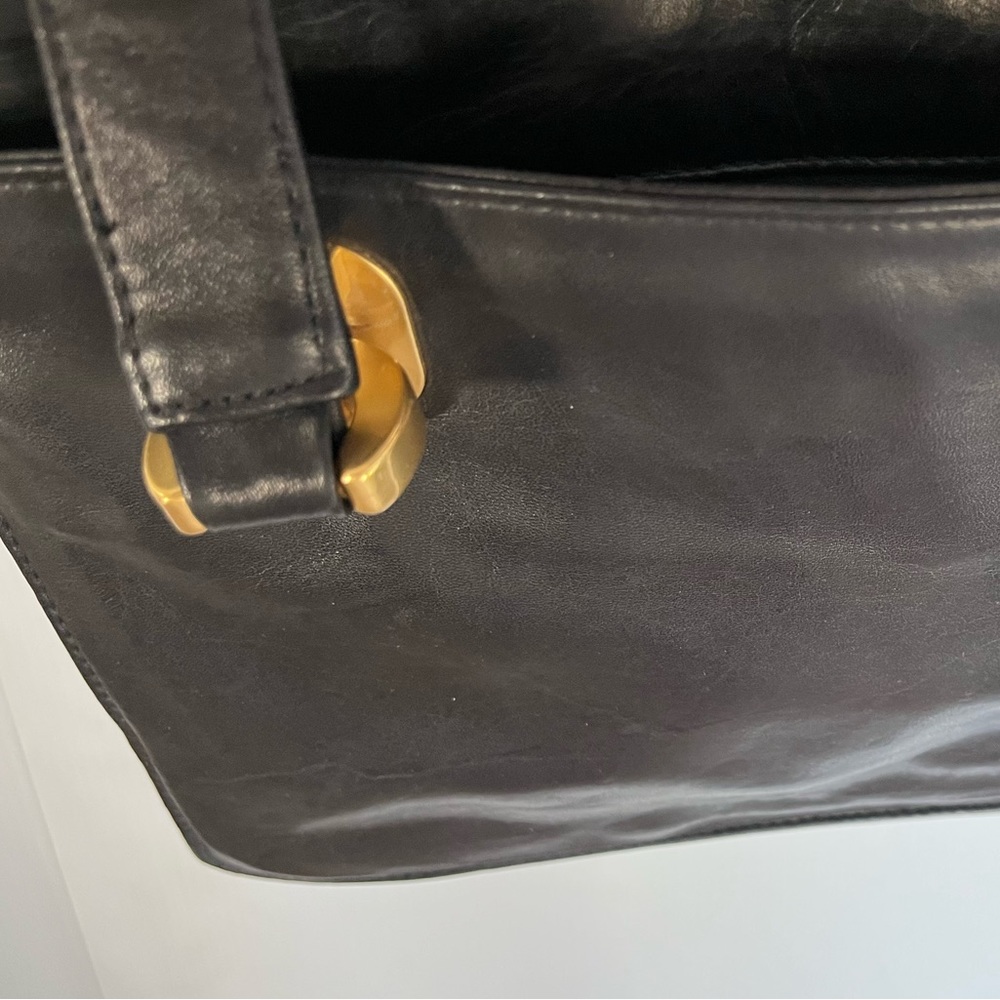 PERLINA black leather bag - Picture 8 of 14